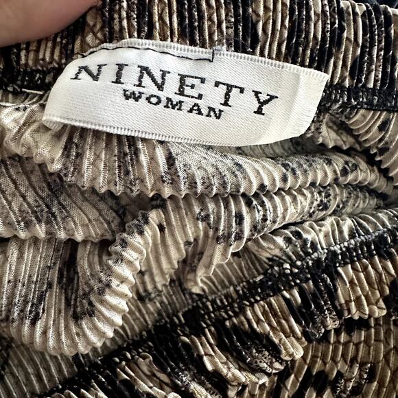 Vintage Ninety Woman Cheetah Maxi Skirt Sz M - Picture 4 of 4